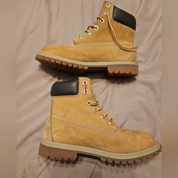 Timberland 6M 12909 Premium Internal Wedge Wheat Boots - Picture 9 of 16